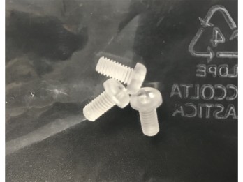 Ersatz Plastik Schrauben Kit für Pista GP Spoiler klar transparent (Set aus 3 Stk.)