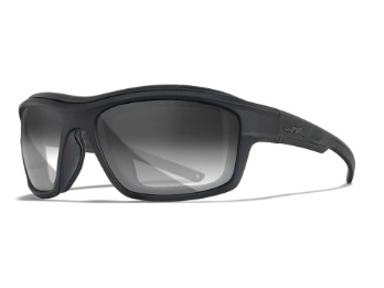 WX OZONE Photochrome Grau Selbsttönend Sonnenbrille Motorradbrille Matt Schwarz
