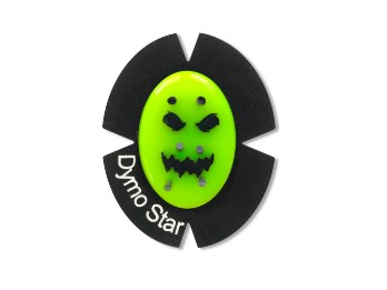 Knieschleifer DYMSTR Ghost Face Neongelb Sparky Titan Kneeslider mit Funken
