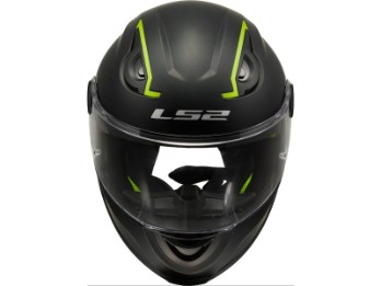 FF812 Kid Solid Matt Schwarz Kinder Motorradhelm
