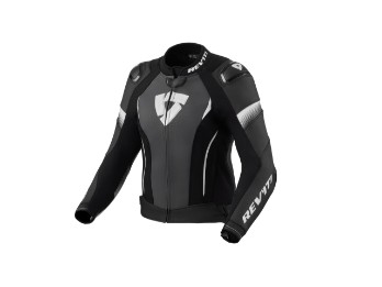 Xena 4 Pro Ladies Motorrad Lederjacke Damen Schwarz Weiß