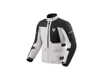 Convergent H2O Herren Motorrad Jacke wasserdicht Silber Schwarz