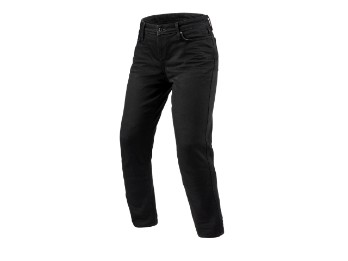 Violet Ladies Damen Motorrad Jeans Schwarz