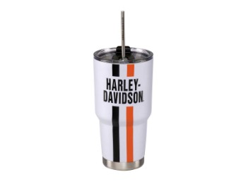 H-D Stripes Tumbler Thermo Trink Becher