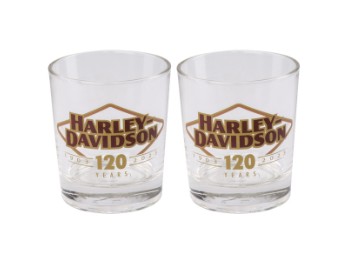 H-D 120th Anniversary DOF 300ml Glass Gläser Set 