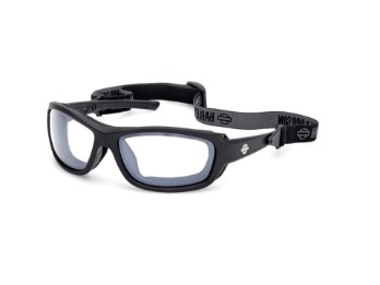 Marcolin Genera Bling HZ0044-02X Occhiali da moto trasparenti fotocromatici con specchio argento, autocoloranti trasparenti