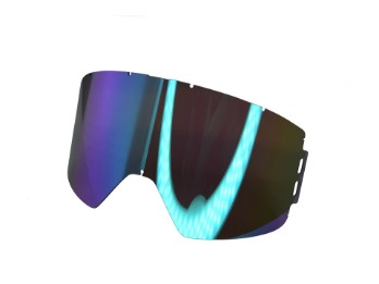 Lente di ricambio per occhiali JD/One Goggle, blu a specchio. Lente di ricambio, blu a specchio.