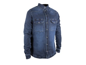 Motoshirt Темно-синяя мотоциклетная рубашка-куртка