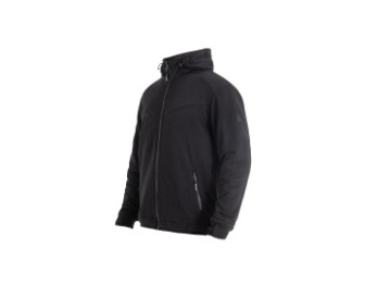 XTM Hoodie V3 Black Herren Aramid Motorrad Kapuzenjacke Schwarz