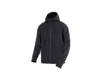Giacca da motociclista con cappuccio XTM Hoodie Rip Stop nera