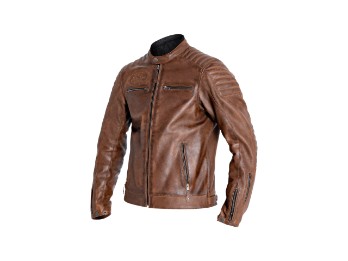 Dexter Tobacco Brown Motorrad Lederjacke Braun