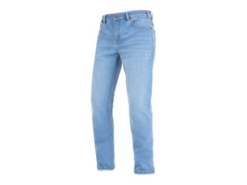Taylor Mono Light Blue Herren Motorrad Jeans Hose Hellblau