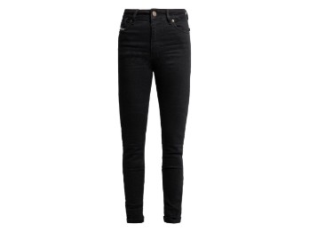 Черные женские мотоциклетные джинсы Jane High Mono