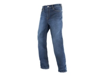 Chester Mono Loose Fit Motorrad Jeans Hose Blau