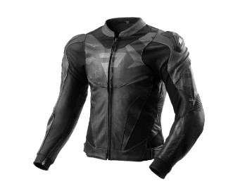 Inferno Leder Motorrad Jacke Schwarz 