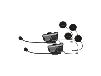 60S Harman Kardon Mesh 3.0 Cuffie per motocicletta Interfono, Duo Double Set