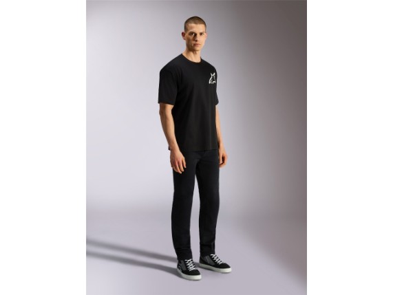 1216-72030-10-L, T-SHIRT ALPIN ONE OVERSIZED BLACK