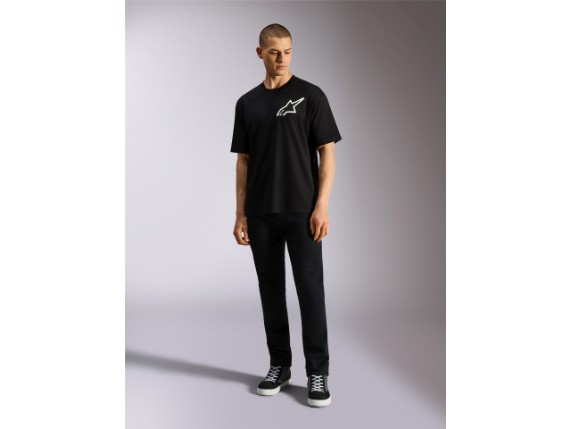 1216-72030-10-L, T-SHIRT ALPIN ONE OVERSIZED BLACK