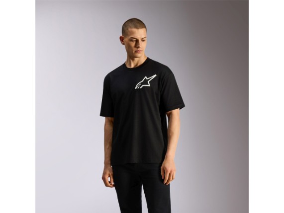 1216-72030-10-L, T-SHIRT ALPIN ONE OVERSIZED BLACK