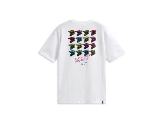 1216-72100-20-L, T-SHIRT ALPIN POP HELMETS WHITE
