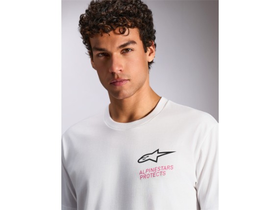 1216-72100-20-L, T-SHIRT ALPIN POP HELMETS WHITE