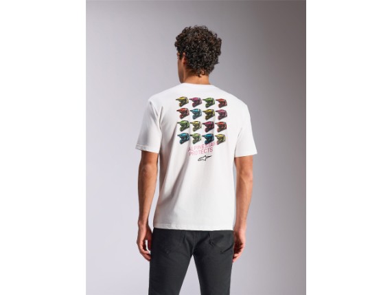 1216-72100-20-L, T-SHIRT ALPIN POP HELMETS WHITE