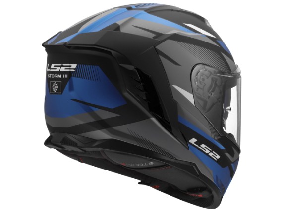 168180625XL, HELM LS2 FF818 STORM III KOMAI BLACK