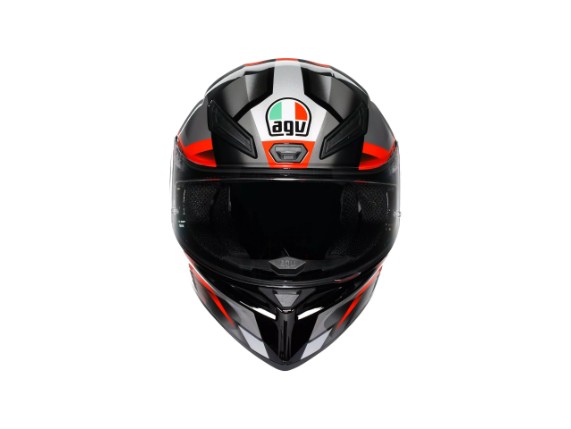 18394001-064-M, HELM AGV K1 S FASTLAP BLACK GREY RED