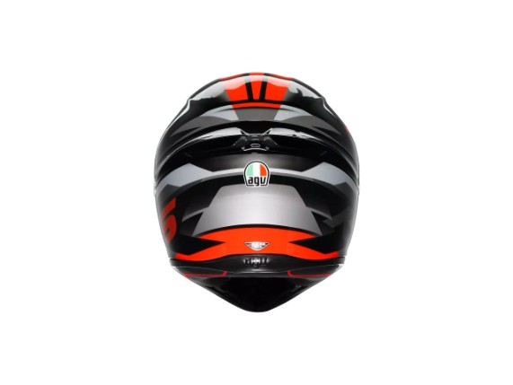 18394001-064-M, HELM AGV K1 S FASTLAP BLACK GREY RED