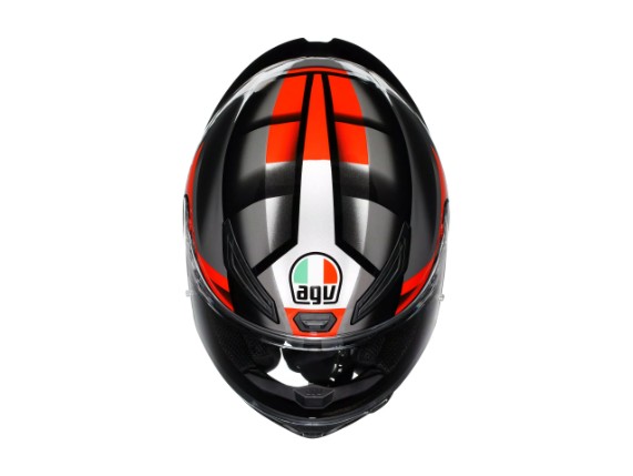 18394001-064-M, HELM AGV K1 S FASTLAP BLACK GREY RED