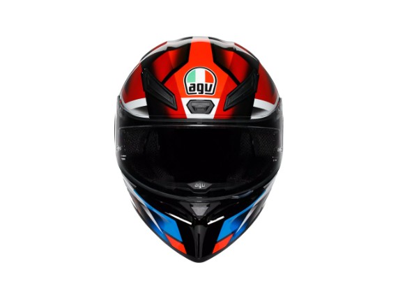 18394001-066-M, HELM AGV K1 S FASTLAP BLACK RED BLUE