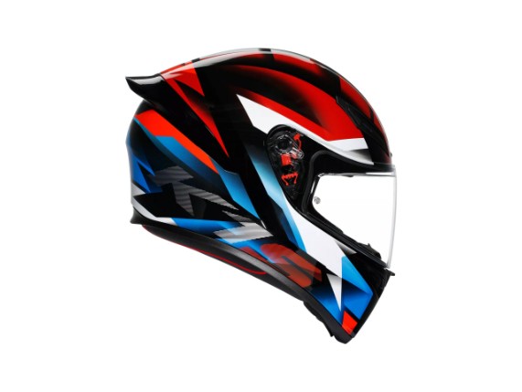18394001-066-M, HELM AGV K1 S FASTLAP BLACK RED BLUE