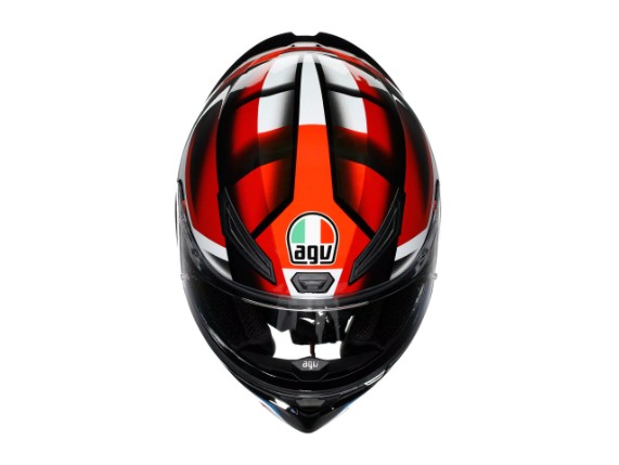 18394001-066-M, HELM AGV K1 S FASTLAP BLACK RED BLUE