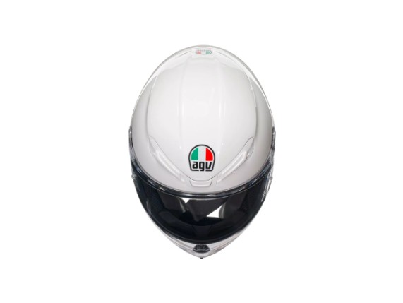 18395015-010-L, HELM AGV K6S MONO WHITE