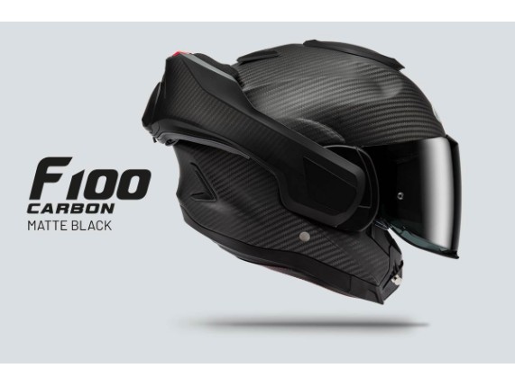 19043109, HELM HJC F100 CARBON MATT