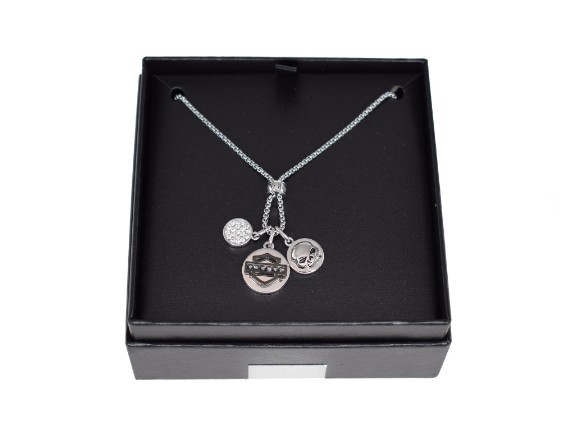 28884, HALSKETTE HD CHARM B&S SKULL