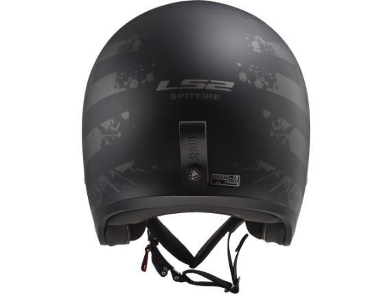 365992611M, HELM LS2 OF599 SPITFIRE 2 BLACK FLAG