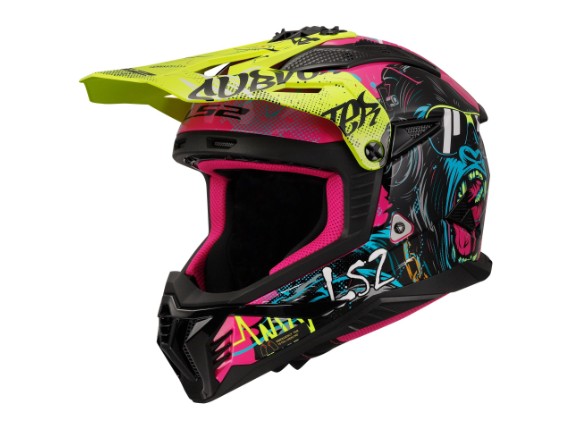 467082074L, HELM LS2 MX708 FAST II GORILLA
