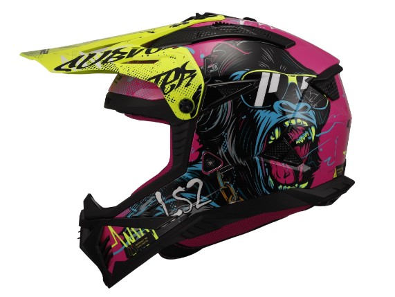 467082074L, HELM LS2 MX708 FAST II GORILLA