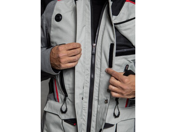 64220F0107L, TEX JACKE LS2 APOLLO MAN GREY BLACK