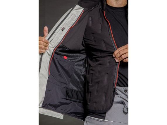 64220F0112M, TEX JACKE LS2 APOLLO MAN BLACK DARK