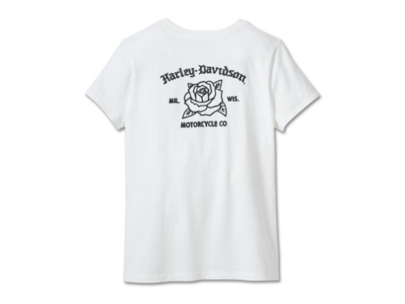 96071-25VW/000L, T-SHIRT HARLEY ROSEBUD