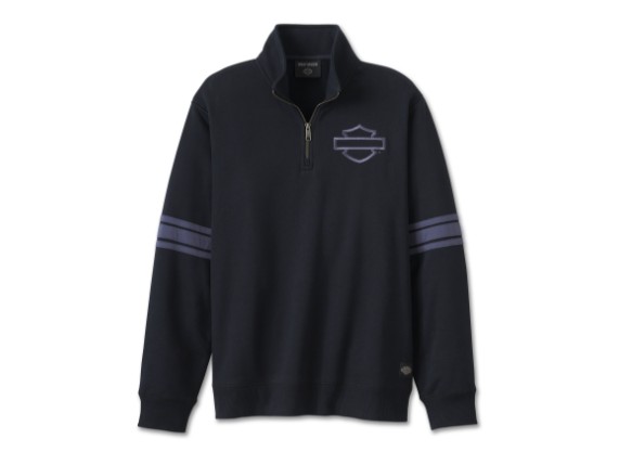 96100-25VM/000L, SWEATER HARLEY BAR & SHIELD 1/4 ZIP