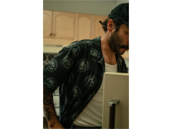 96205-26VM/000L, HEMD HARLEY WILLIE G SKULL ALOHA