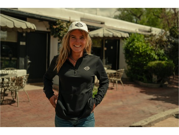 96327-26VW/002L, SWEATER HARLEY TECH 3/4 ZIP