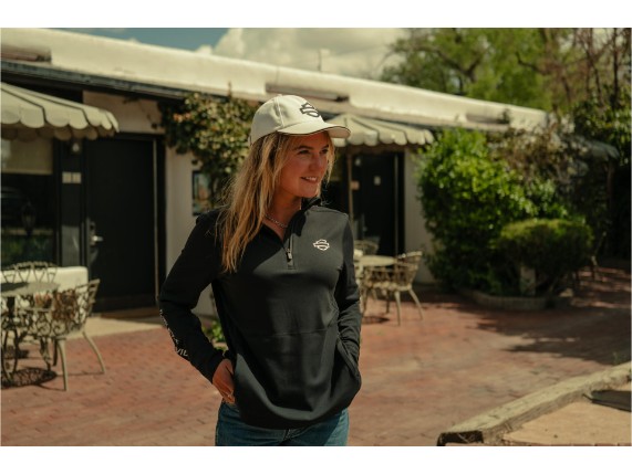 96327-26VW/002L, SWEATER HARLEY TECH 3/4 ZIP