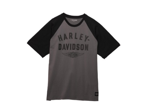 96336-23VM/000L, T-SHIRT HARLEY STAPLE WINGED