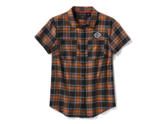 96350-26VW/000L, HEMD HARLEY PLAID SHORT SLEEVE