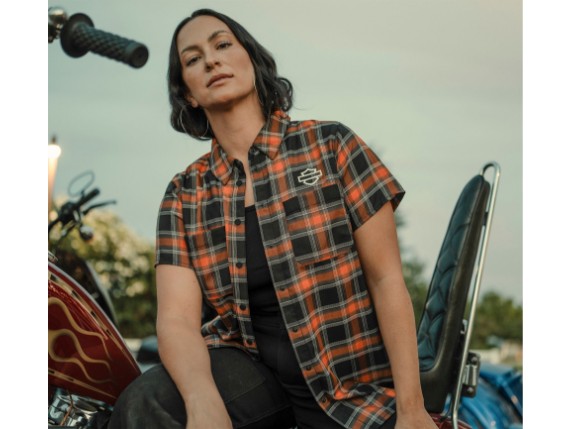 96350-26VW/000L, HEMD HARLEY PLAID SHORT SLEEVE