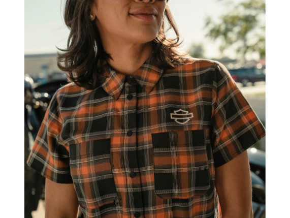 96350-26VW/000L, HEMD HARLEY PLAID SHORT SLEEVE